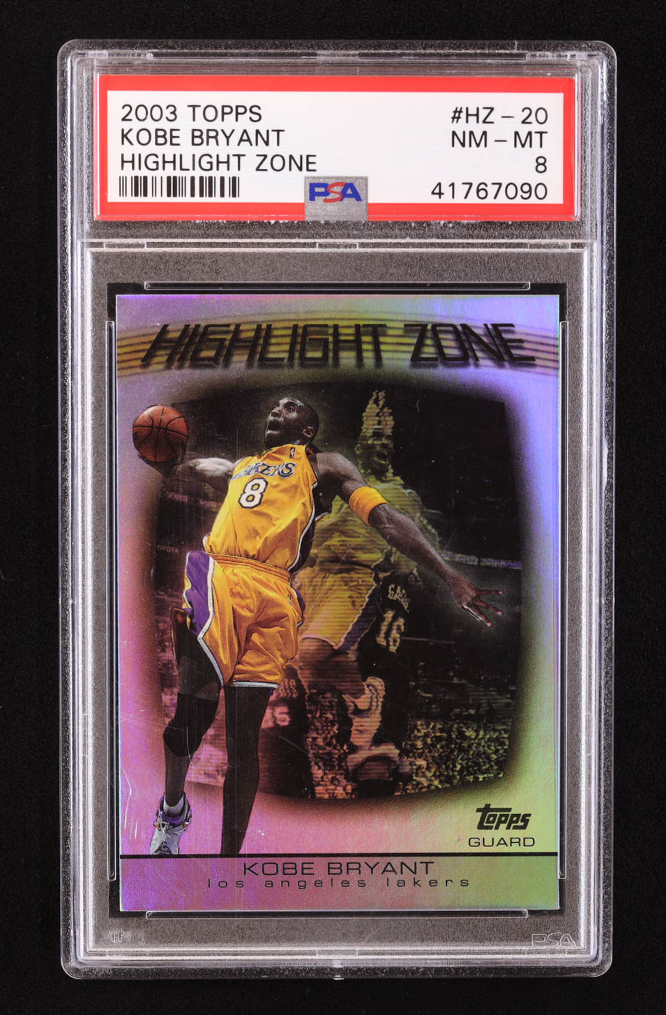 Kobe Bryant 2003-04 Topps Highlight Zone #HZ20 (PSA 8) at PristineAuction.com Kobe Bryant 2003-04 Topps Highlight Zone #HZ20 (PSA 8) at PristineAuction.com