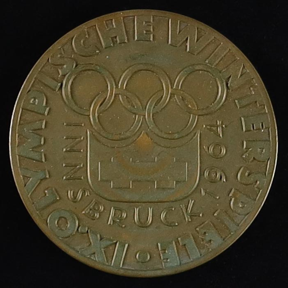 Innsbruck 1964 Winter Olympics Bronze Participation Medal (RR Auction