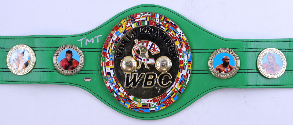 Floyd Mayweather Jr. Signed WBC Championship Belt Inscribed "TMT" (Schwartz Sports) at PristineAuction.com Floyd Mayweather Jr. Signed WBC Championship Belt Inscribed "TMT" (Schwartz Sports) at PristineAuction.com