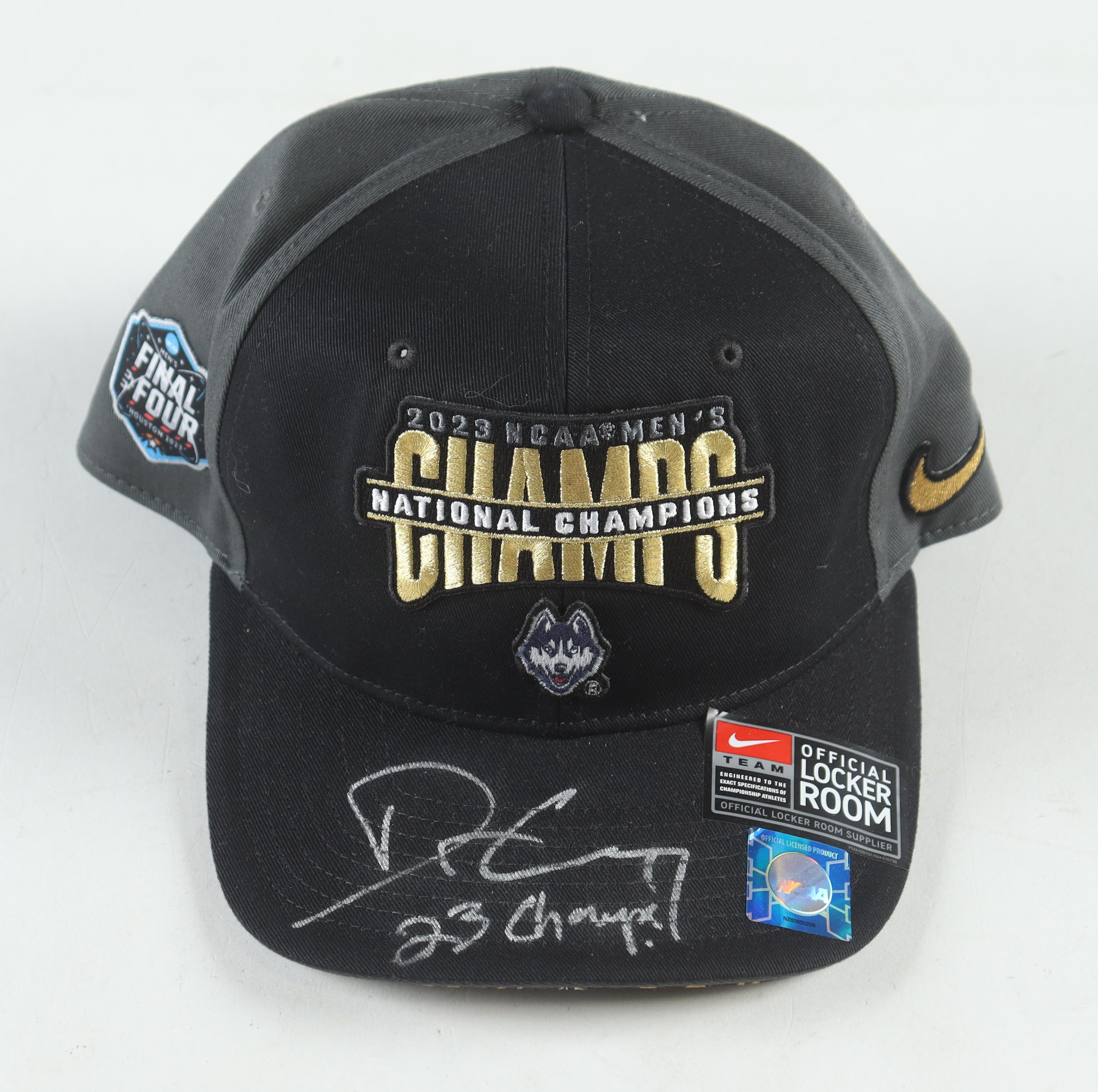 Dan Hurley Signed Nike 2023 NCAA UConn Huskies National Champions Adjustable Hat Inscribed "'23 Champs" (PSA) at PristineAuction.com Dan Hurley Signed Nike 2023 NCAA UConn Huskies National Champions Adjustable Hat Inscribed "'23 Champs" (PSA) at PristineAuction.com