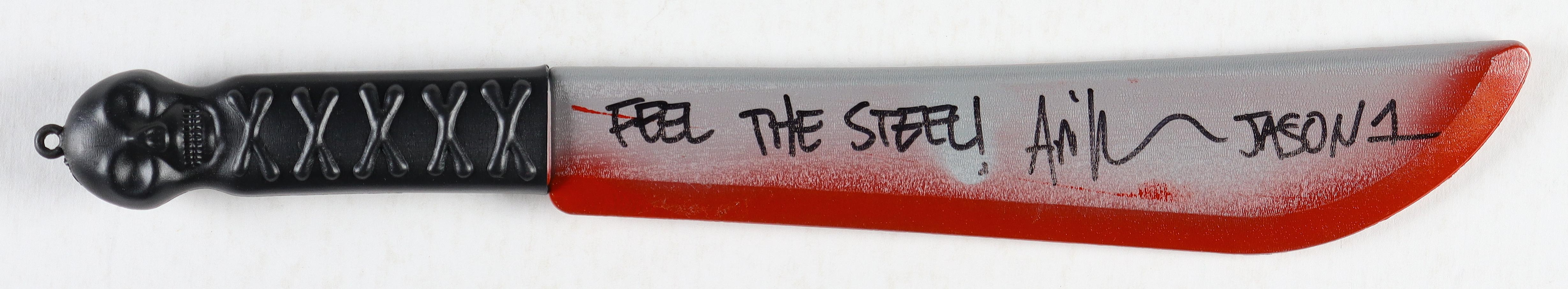 Ari Lehman Signed "Friday The 13th" Prop Machete Inscribed "Jason 1" & "Feel The Steel!" (JSA) at PristineAuction.com Ari Lehman Signed "Friday The 13th" Prop Machete Inscribed "Jason 1" & "Feel The Steel!" (JSA) at PristineAuction.com