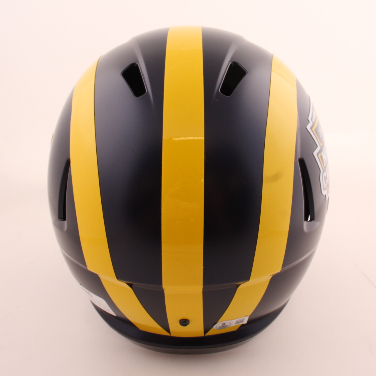 J.J. McCarthy Signed Michigan Wolverines 2023 National Champions Full-Size Speed Helmet (Beckett) at PristineAuction.com J.J. McCarthy Signed Michigan Wolverines 2023 National Champions Full-Size Speed Helmet (Beckett) at PristineAuction.com