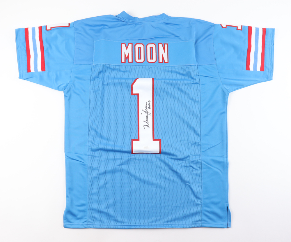 Warren Moon Signed Jersey Inscribed "HOF 06" (JSA) at PristineAuction.com Warren Moon Signed Jersey Inscribed "HOF 06" (JSA) at PristineAuction.com