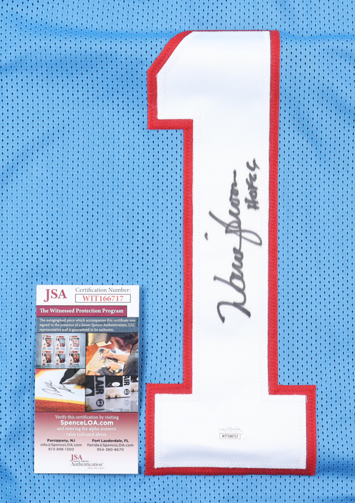 Warren Moon Signed Jersey Inscribed "HOF 06" (JSA) at PristineAuction.com Warren Moon Signed Jersey Inscribed "HOF 06" (JSA) at PristineAuction.com