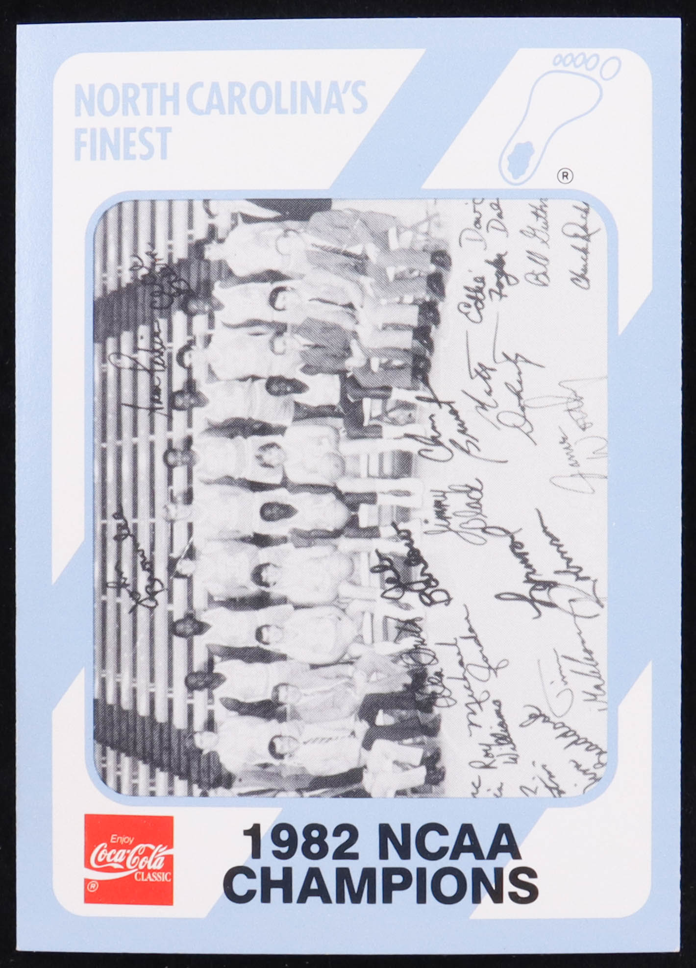 1982 NCAA Champions 1989-90 North Carolina Collegiate Collection #200 at PristineAuction.com 1982 NCAA Champions 1989-90 North Carolina Collegiate Collection #200 at PristineAuction.com