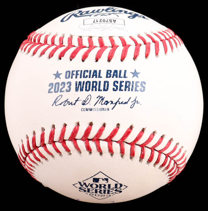 Bruce Bochy Signed 2023 World Series Logo Baseball (JSA) at PristineAuction.com Bruce Bochy Signed 2023 World Series Logo Baseball (JSA) at PristineAuction.com