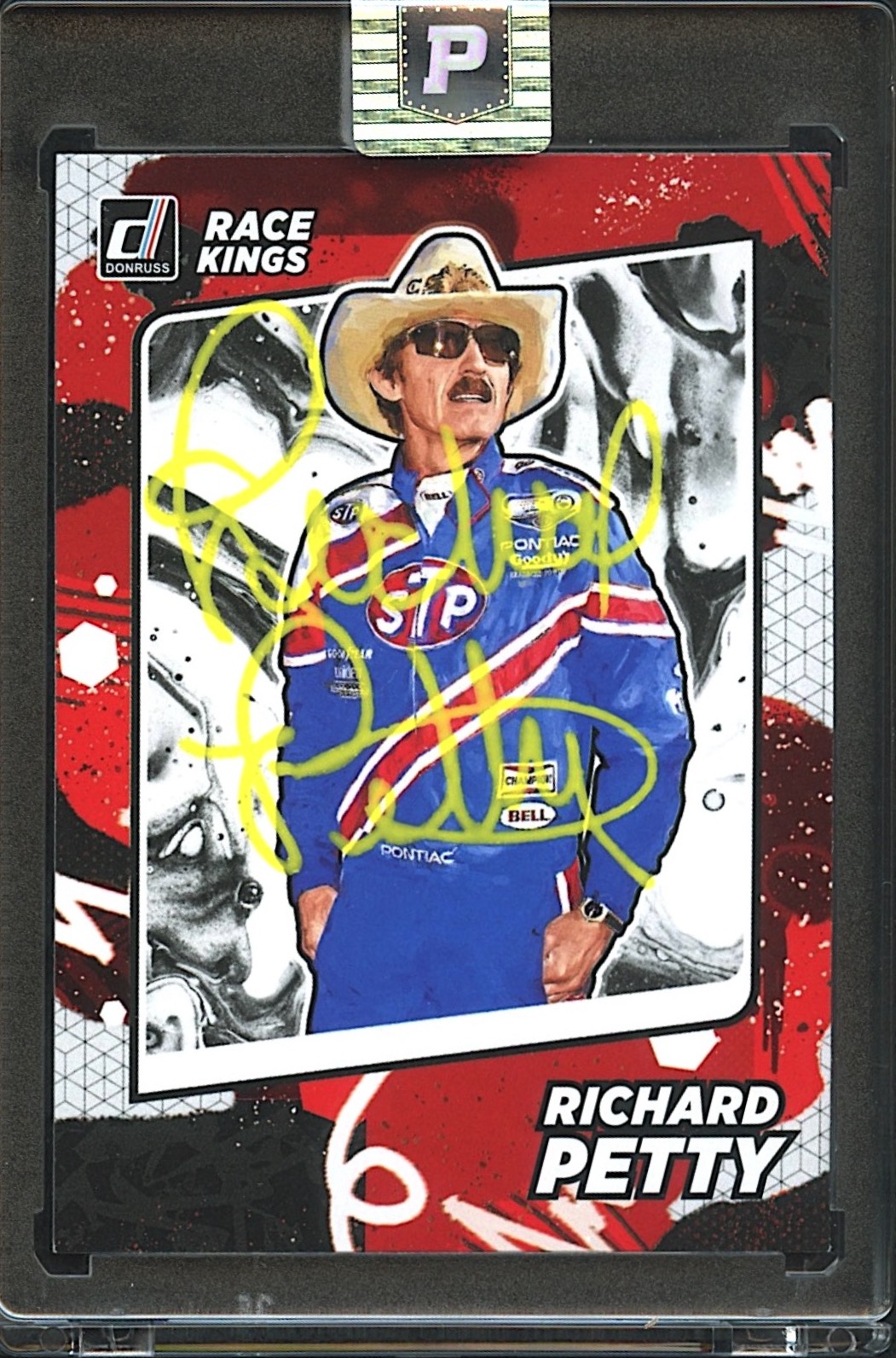 Richard Petty Signed 2022 Donruss #1 Race Kings (PA Encapsulated) at PristineAuction.com Richard Petty Signed 2022 Donruss #1 Race Kings (PA Encapsulated) at PristineAuction.com