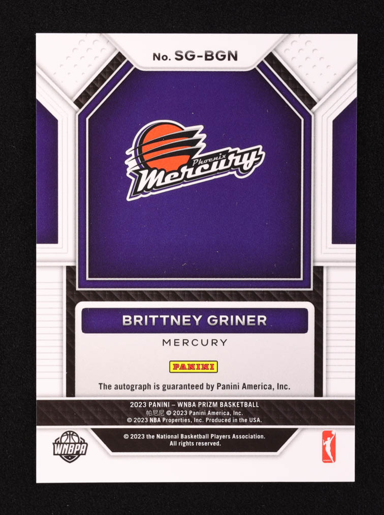 Brittney Griner 2023 Panini Prizm WNBA Signatures #34 at PristineAuction.com Brittney Griner 2023 Panini Prizm WNBA Signatures #34 at PristineAuction.com