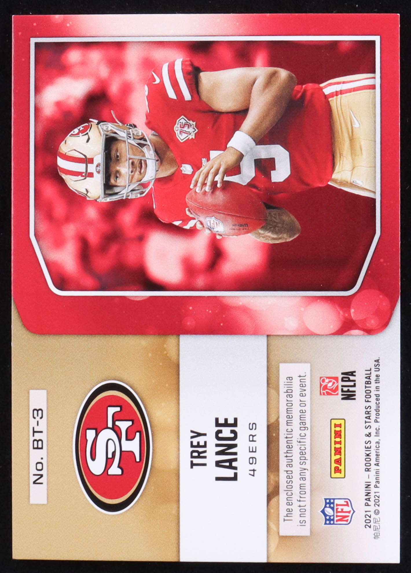 Trey Lance 2021 Rookies and Stars Big Time Jerseys #3 RC #187/199 at PristineAuction.com Trey Lance 2021 Rookies and Stars Big Time Jerseys #3 RC #187/199 at PristineAuction.com