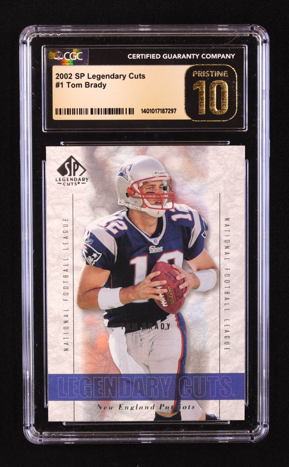 Tom Brady 2002 SP Legendary Cuts #1 (CGC 10) at PristineAuction.com Tom Brady 2002 SP Legendary Cuts #1 (CGC 10) at PristineAuction.com