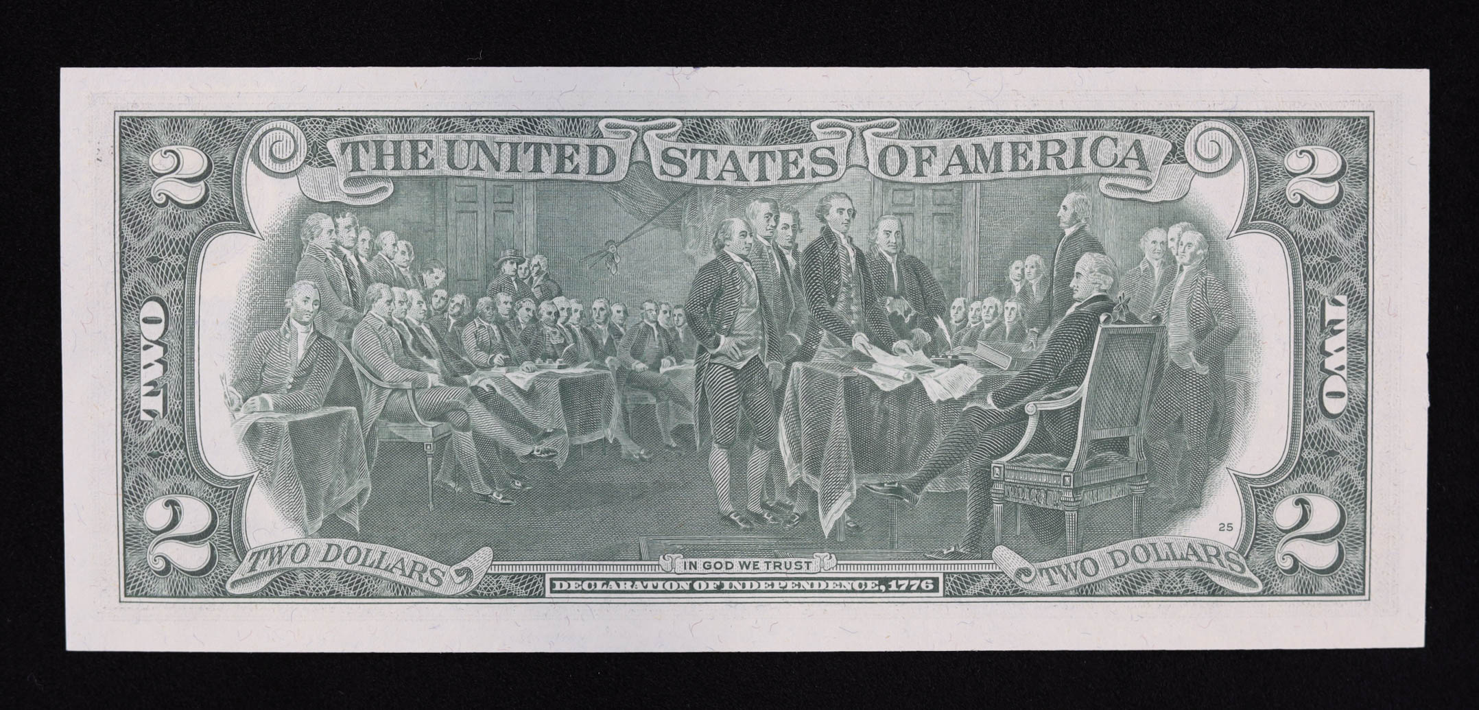 1976 United States Legal Tender $2 Two Dollar Bank Note with Postage Stamp at PristineAuction.com 1976 United States Legal Tender $2 Two Dollar Bank Note with Postage Stamp at PristineAuction.com