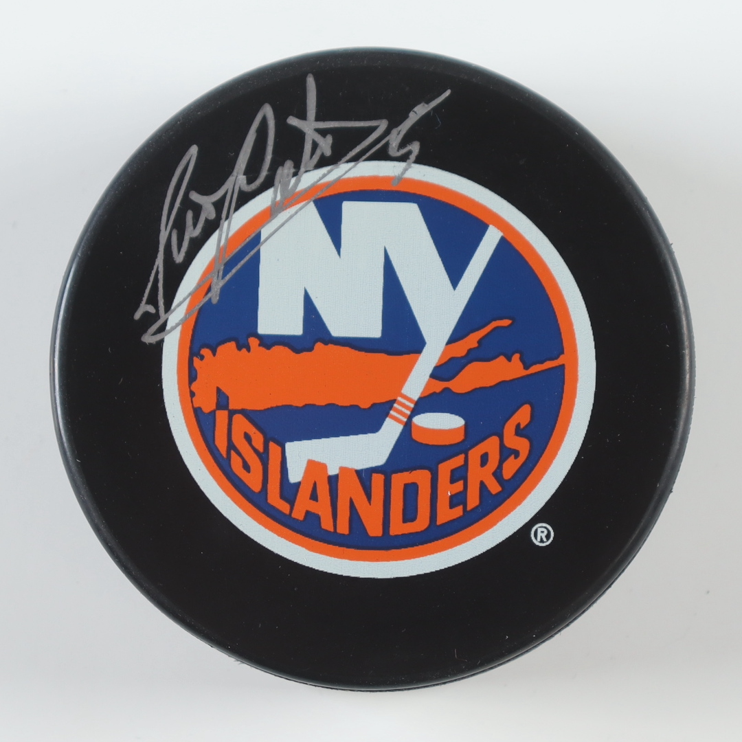 Dennis Potvin Signed Islanders Logo Hockey Puck (JSA) at PristineAuction.com Dennis Potvin Signed Islanders Logo Hockey Puck (JSA) at PristineAuction.com