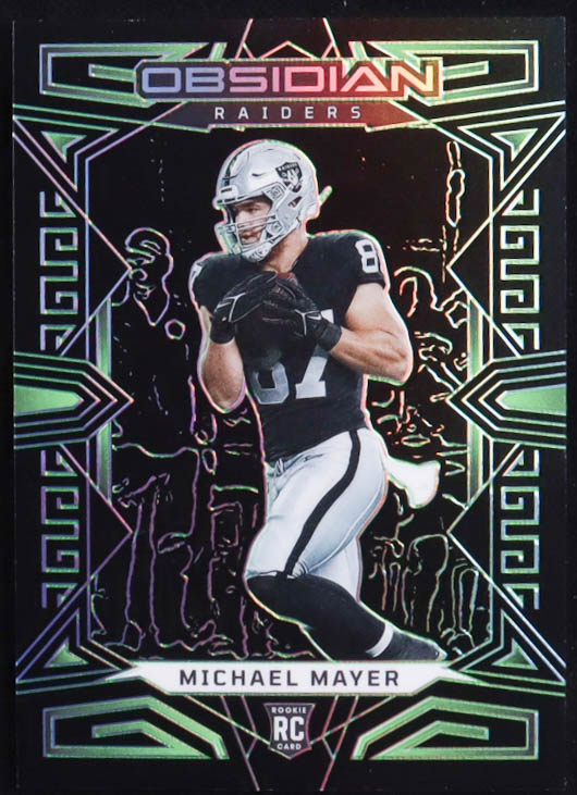 Michael Mayer 2023 Panini Obsidian Electric Etch Green #159 RC #18/25 at PristineAuction.com Michael Mayer 2023 Panini Obsidian Electric Etch Green #159 RC #18/25 at PristineAuction.com