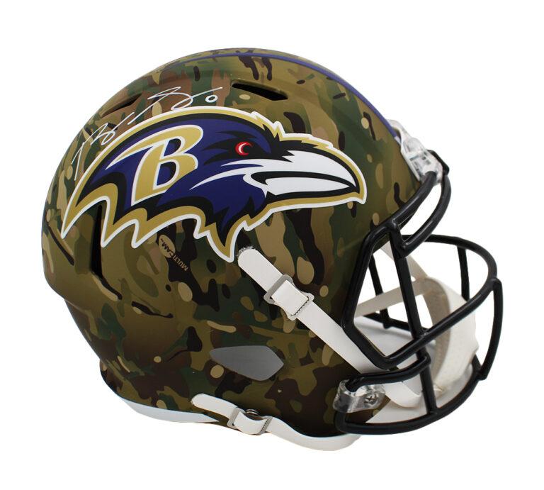 Roquan Smith Signed Ravens Full-Size Camo Alternate Speed Helmet (Radtke) at PristineAuction.com Roquan Smith Signed Ravens Full-Size Camo Alternate Speed Helmet (Radtke) at PristineAuction.com