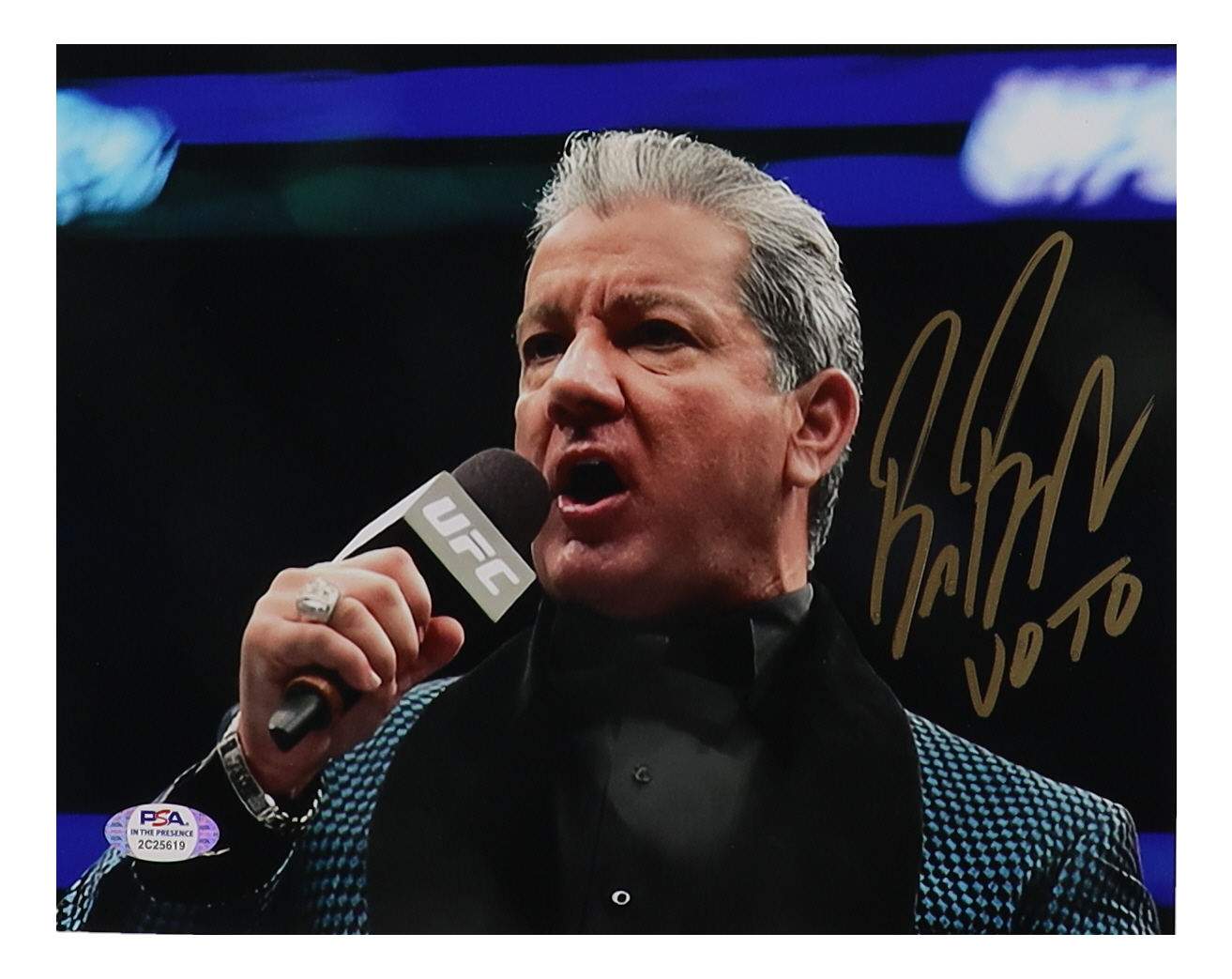 Bruce Buffer Signed UFC 8x10 Photo Inscribed "Voto" (PSA) at PristineAuction.com Bruce Buffer Signed UFC 8x10 Photo Inscribed "Voto" (PSA) at PristineAuction.com