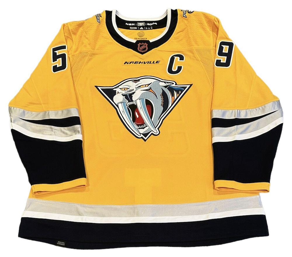 Roman Josi Signed Predators Adidas 2023 Reverse Retro Jersey (Fanatics) at PristineAuction.com Roman Josi Signed Predators Adidas 2023 Reverse Retro Jersey (Fanatics) at PristineAuction.com