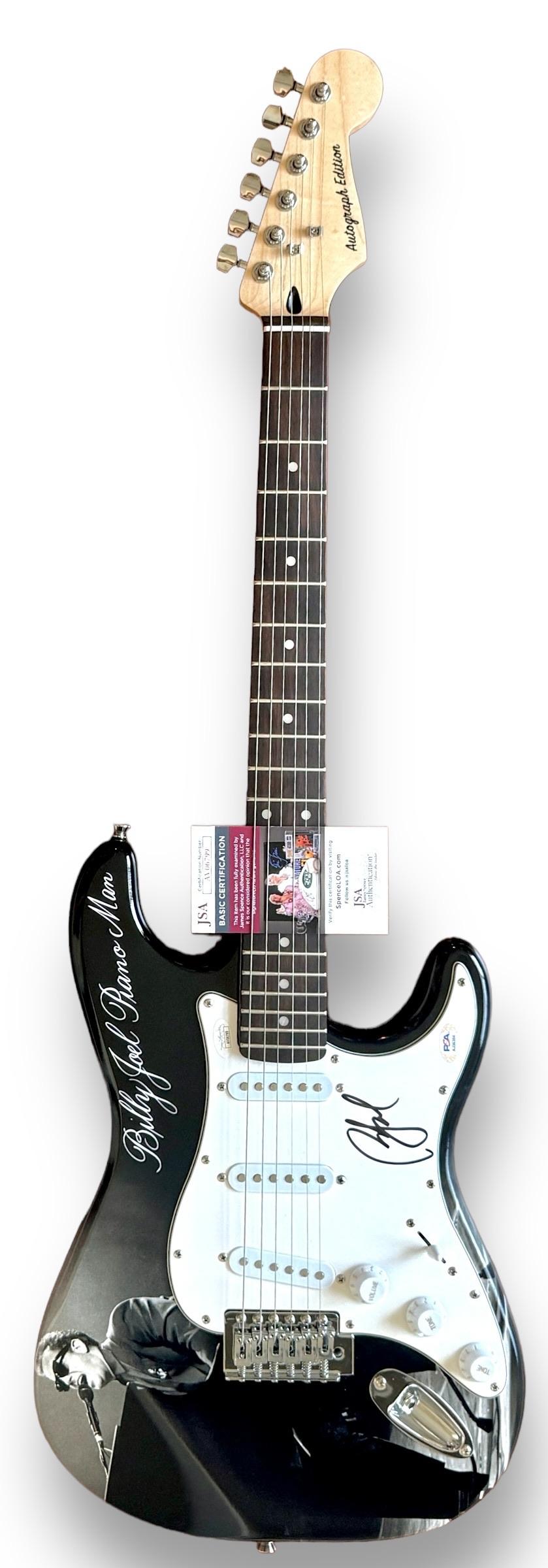 Billy Joel Signed Custom Stratocaster Guitar (JSA & PSA) at PristineAuction.com Billy Joel Signed Custom Stratocaster Guitar (JSA & PSA) at PristineAuction.com