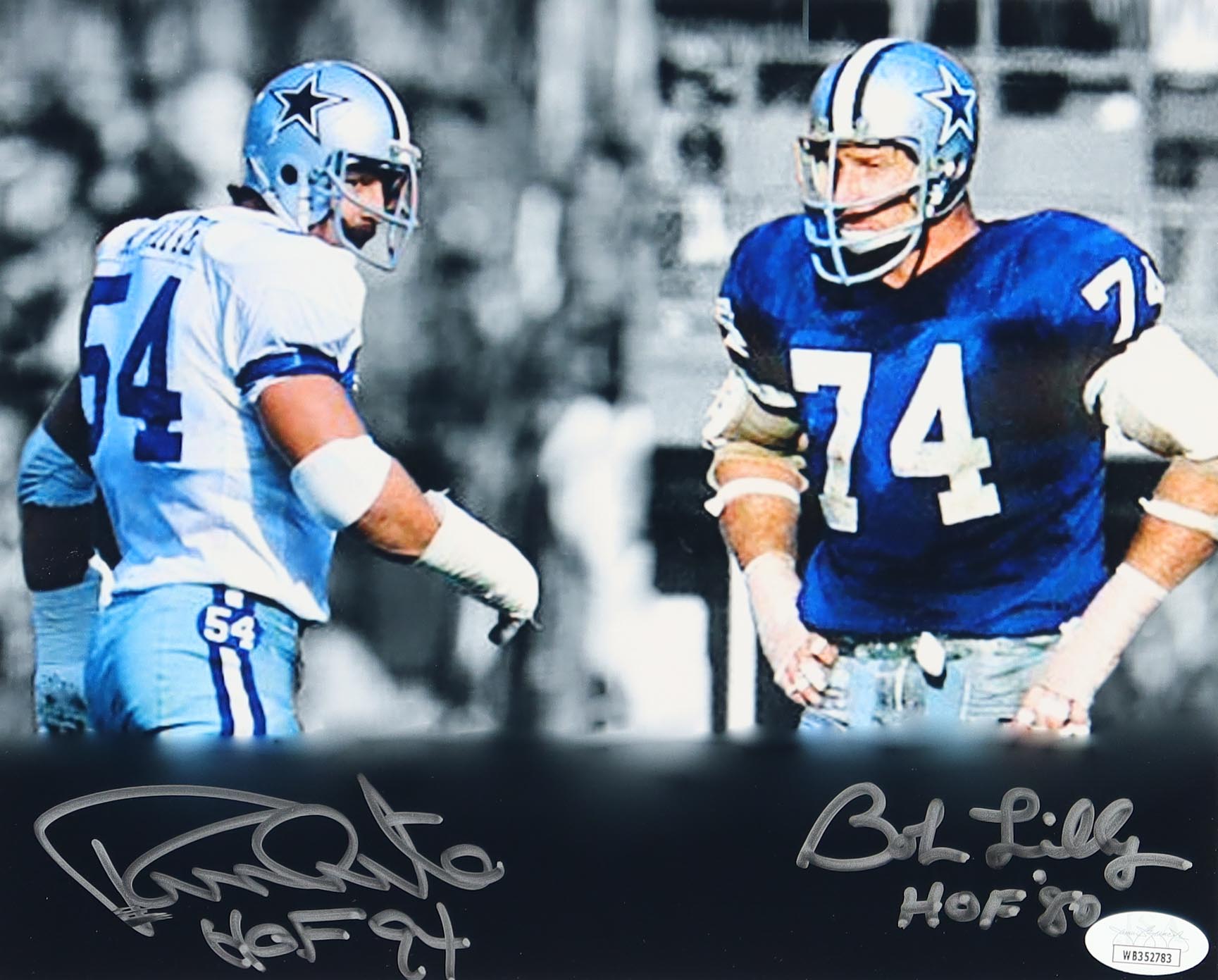 Randy White & Bob Lilly Signed Cowboys 8x10 Photo Inscribed "HOF 94" & "HOF '80" (JSA) at PristineAuction.com Randy White & Bob Lilly Signed Cowboys 8x10 Photo Inscribed "HOF 94" & "HOF '80" (JSA) at PristineAuction.com