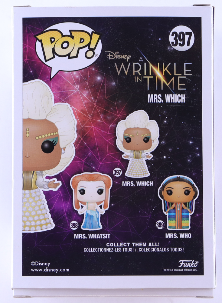 Oprah Winfrey Signed "A Wrinkle In Time" #397 Mrs. Which Funko Pop! Vinyl Figure (ACOA) at PristineAuction.com Oprah Winfrey Signed "A Wrinkle In Time" #397 Mrs. Which Funko Pop! Vinyl Figure (ACOA) at PristineAuction.com