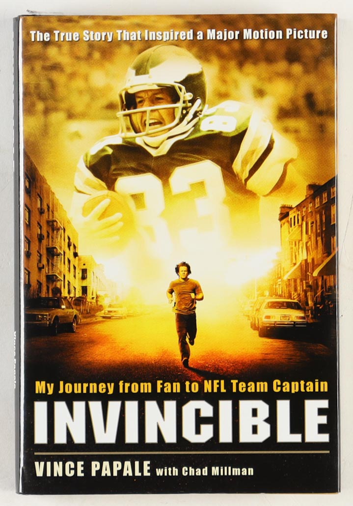Vince Papale Signed "Invincible" Book Inscribed "You Are Invincible" (Beckett) at PristineAuction.com Vince Papale Signed "Invincible" Book Inscribed "You Are Invincible" (Beckett) at PristineAuction.com