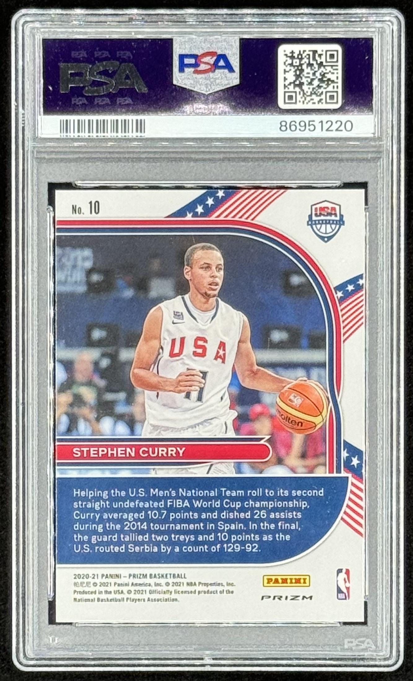 2020 Stephen Curry Silver Prizm PSA 10 【公式通販】