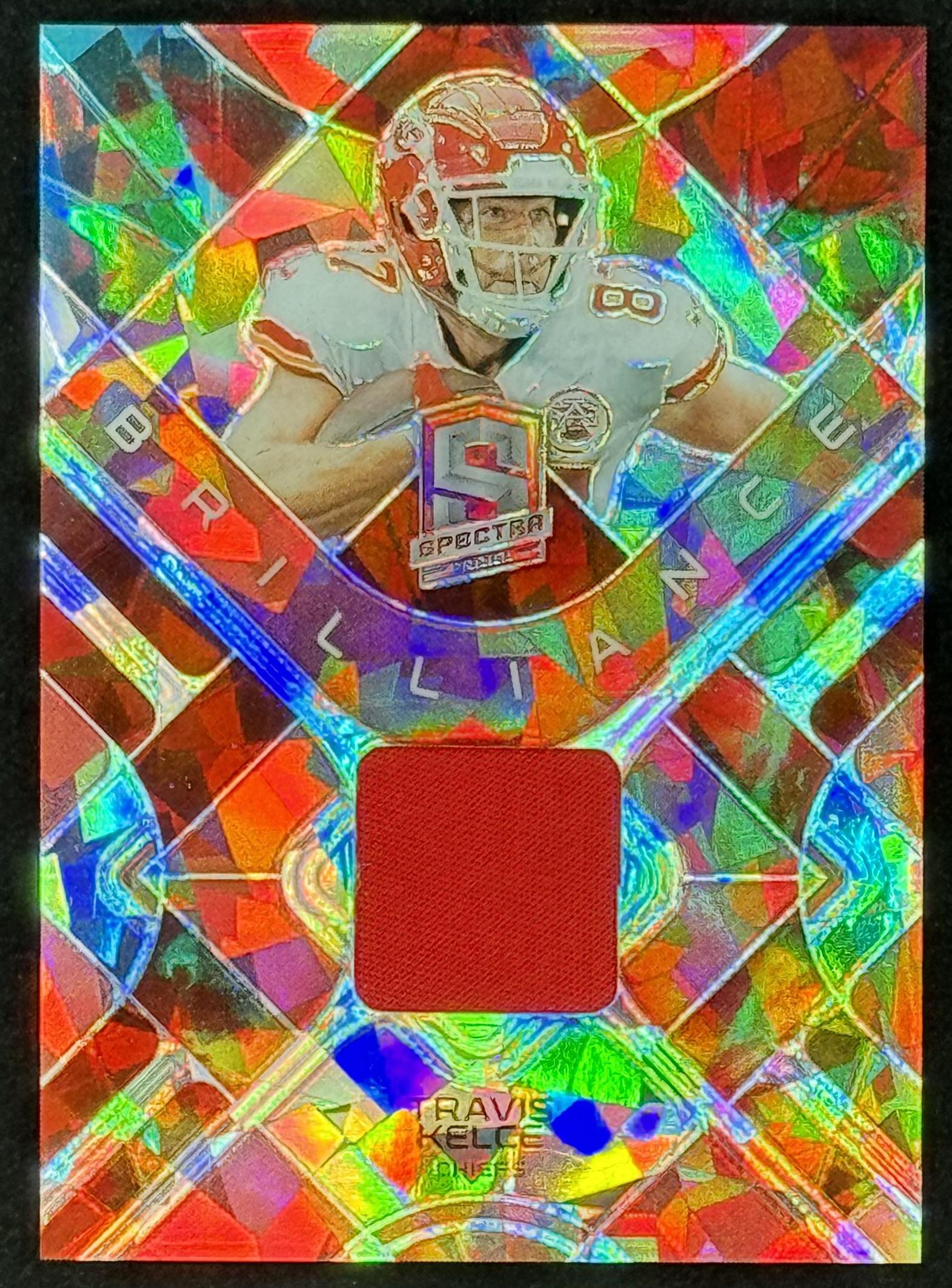 Travis Kelce 2023 Panini Spectra Brilliance Materials Astral #13 #24/40 at PristineAuction.com Travis Kelce 2023 Panini Spectra Brilliance Materials Astral #13 #24/40 at PristineAuction.com