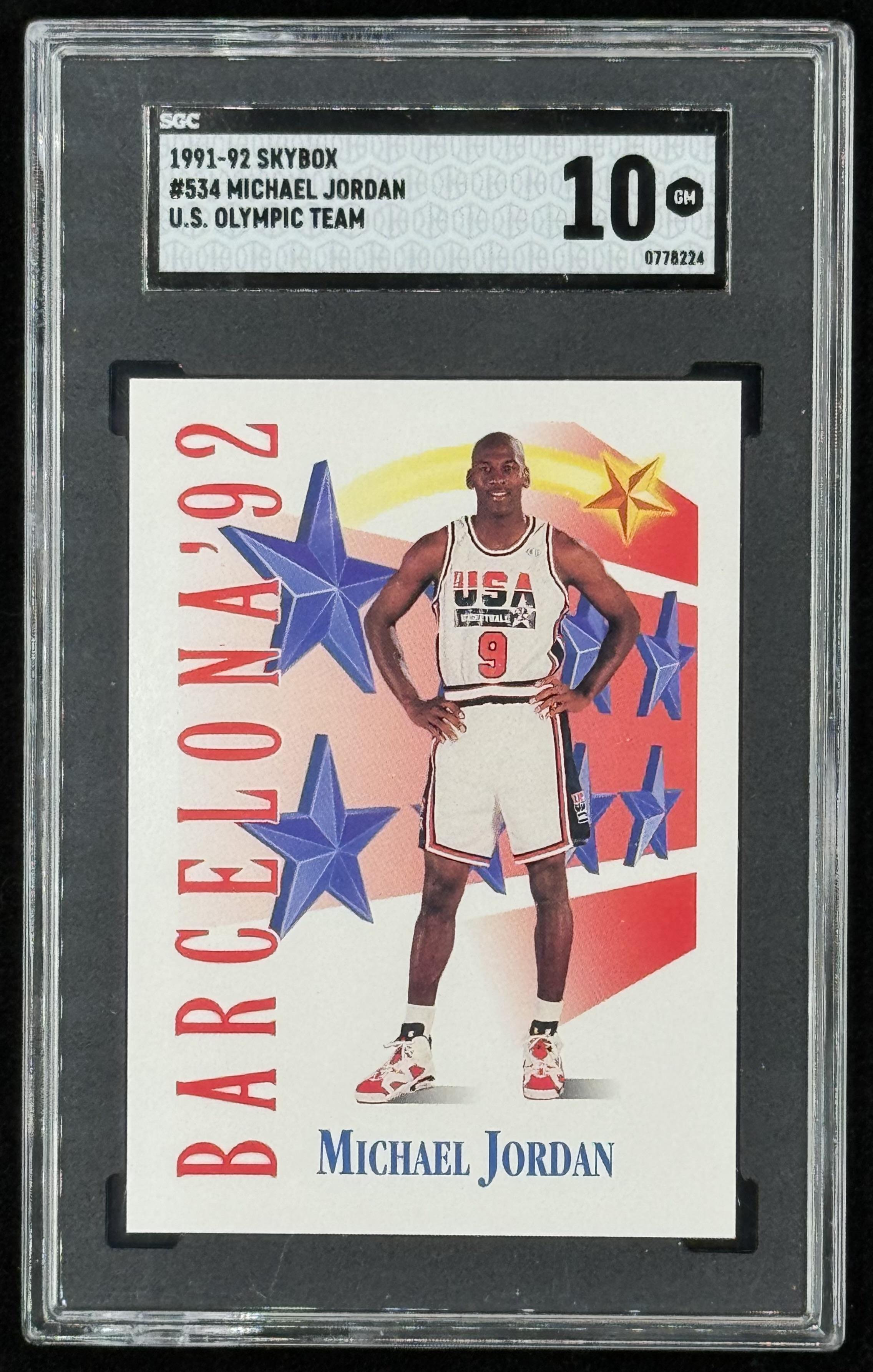 Michael Jordan 1991-92 SkyBox #534 USA (SGC 10) at PristineAuction.com Michael Jordan 1991-92 SkyBox #534 USA (SGC 10) at PristineAuction.com