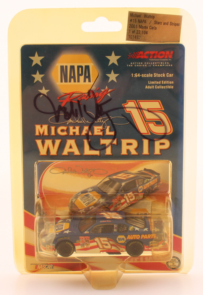 Michael Waltrip Signed 2001 NAPA LE 1:64 Monte Carlo Diecast Car ...