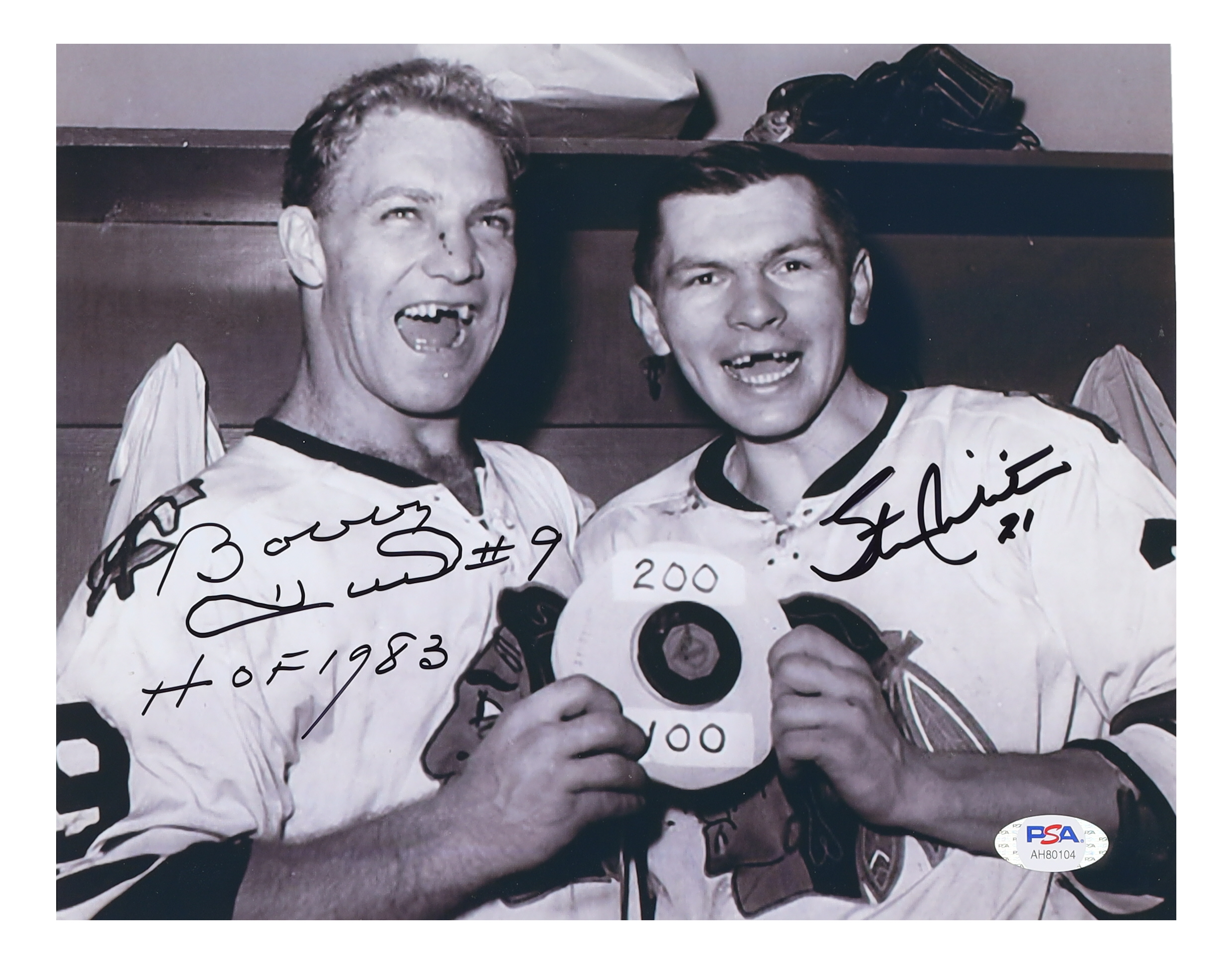 Bobby Hull & Stan Mikita Signed Blackhawks 8x10 Photo Inscribed "HOF 1983" (PSA) at PristineAuction.com Bobby Hull & Stan Mikita Signed Blackhawks 8x10 Photo Inscribed "HOF 1983" (PSA) at PristineAuction.com