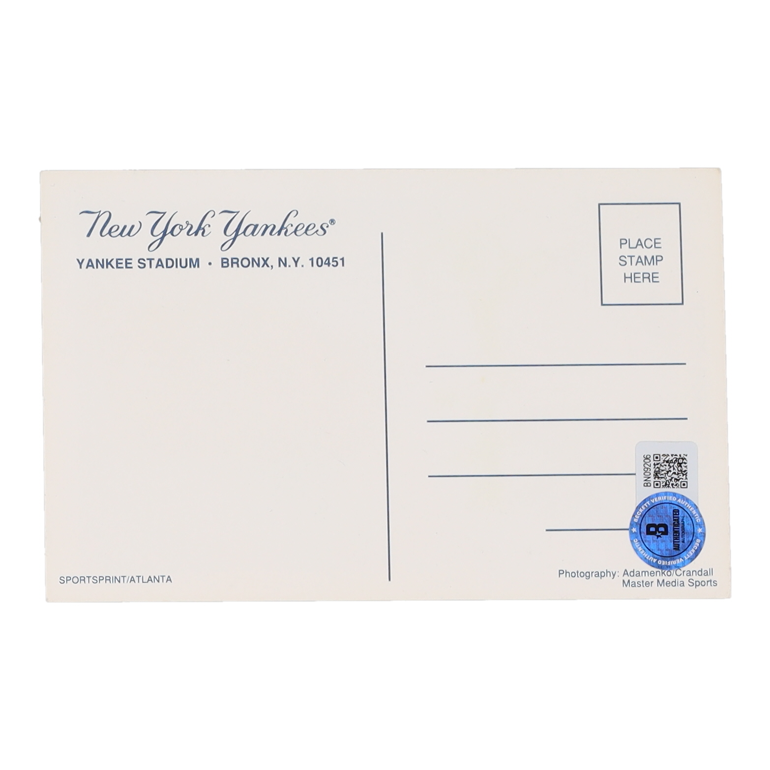 Jesse Barfield Signed Yankees Post Card (Beckett) at PristineAuction.com Jesse Barfield Signed Yankees Post Card (Beckett) at PristineAuction.com