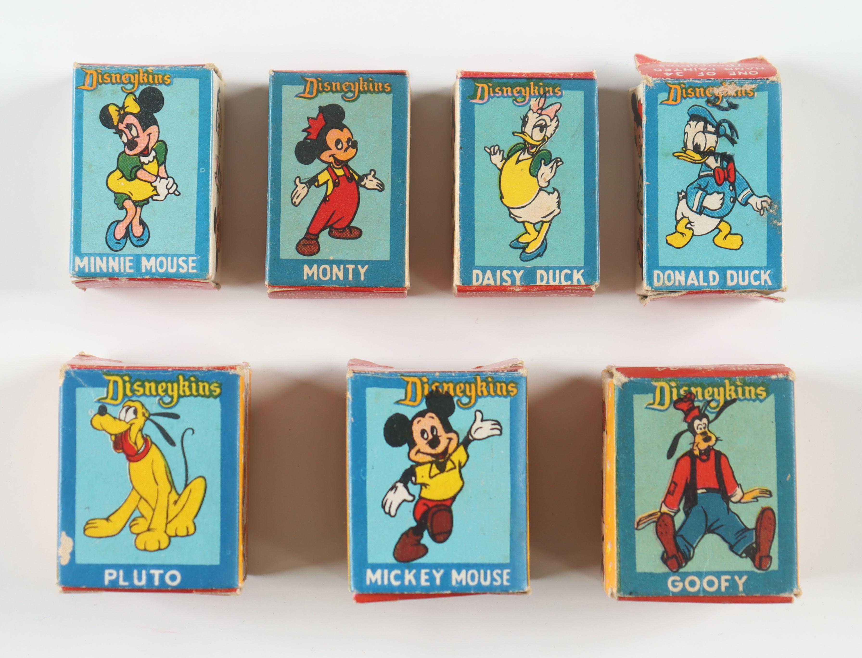 1960's Vintage Marx DisneyKins Hand-Painted Figure Set With Original Boxes at PristineAuction.com 1960's Vintage Marx DisneyKins Hand-Painted Figure Set With Original Boxes at PristineAuction.com