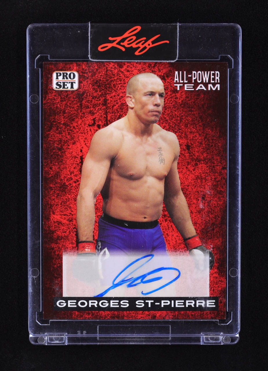 Georges St-Pierre 2022 Leaf Pro Set All Power Team #APT-GSP at PristineAuction.com Georges St-Pierre 2022 Leaf Pro Set All Power Team #APT-GSP at PristineAuction.com