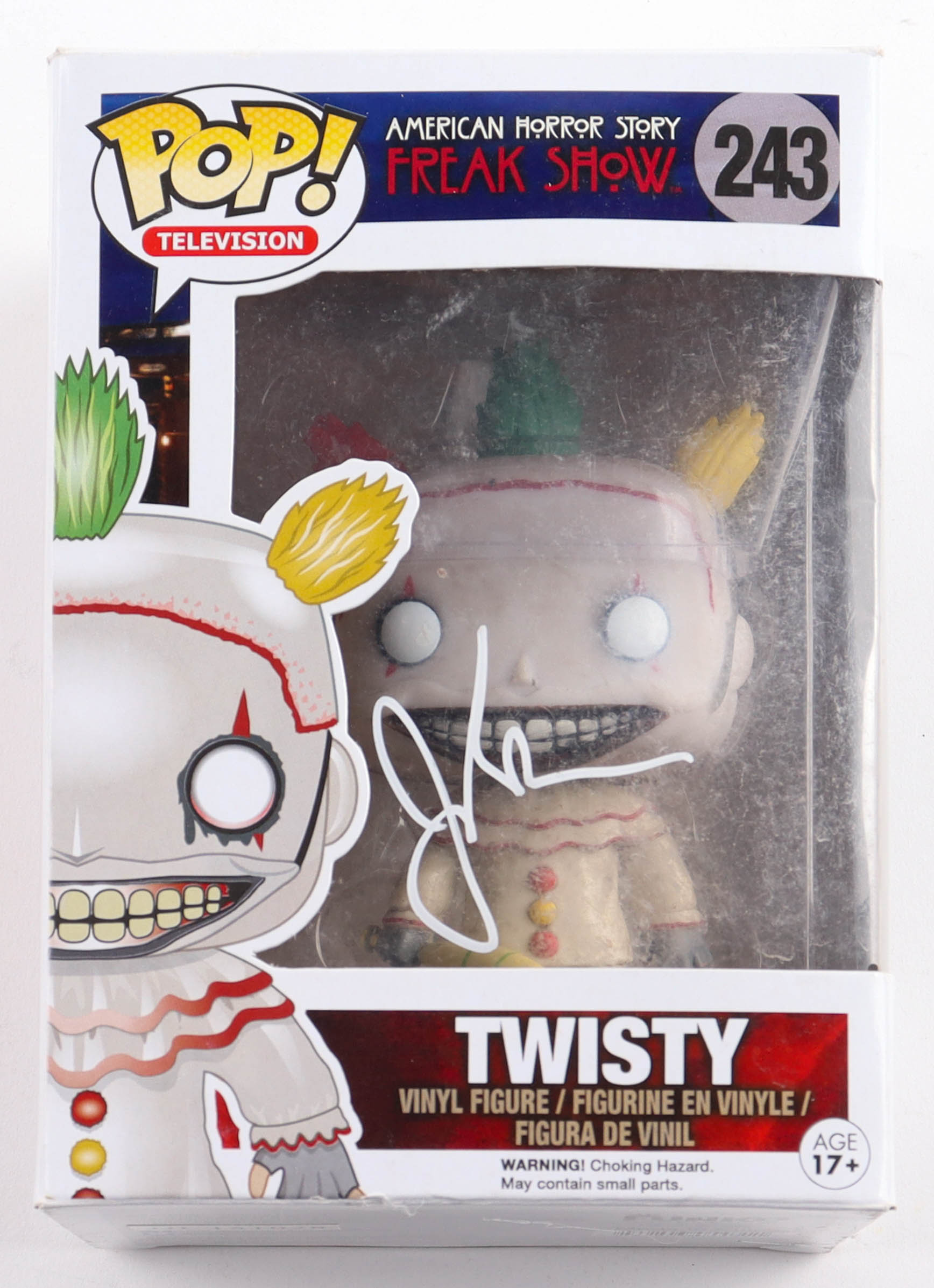 John Carroll Lynch Signed "American Horror Story: Freak Show" #243 Twisty Funko Pop! Vinyl Figure (Beckett) at PristineAuction.com John Carroll Lynch Signed "American Horror Story: Freak Show" #243 Twisty Funko Pop! Vinyl Figure (Beckett) at PristineAuction.com
