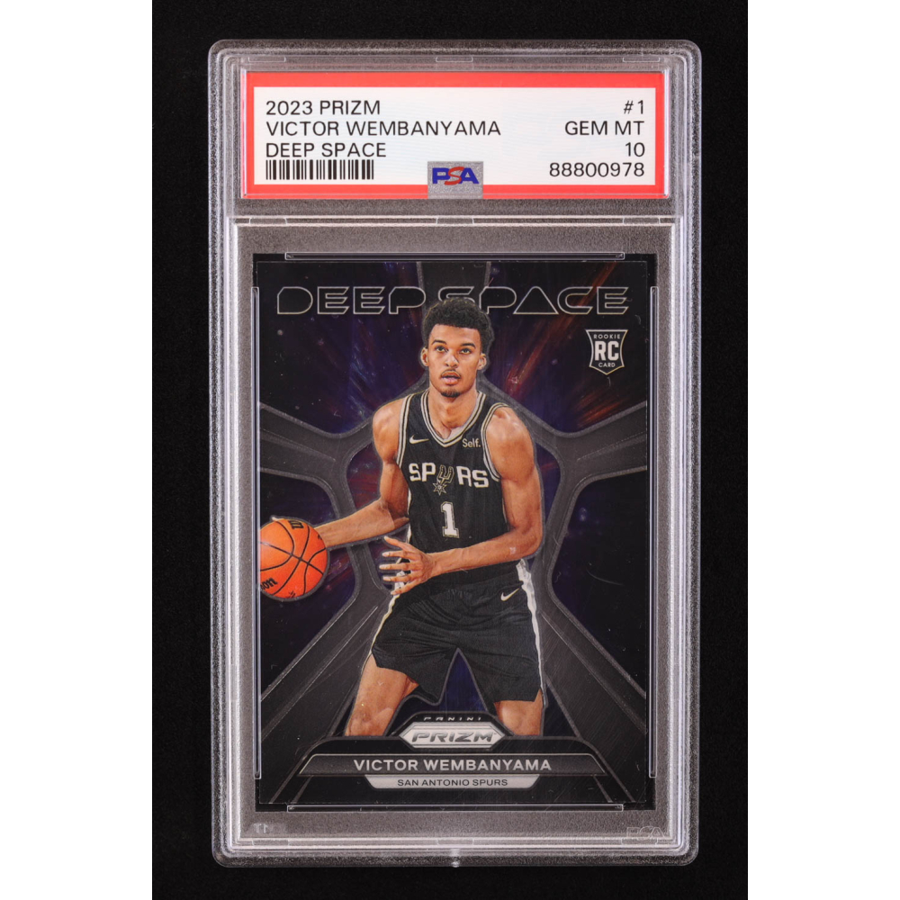 Victor Wembanyama 2023-24 Panini Prizm Deep Space #1 RC (PSA 10 