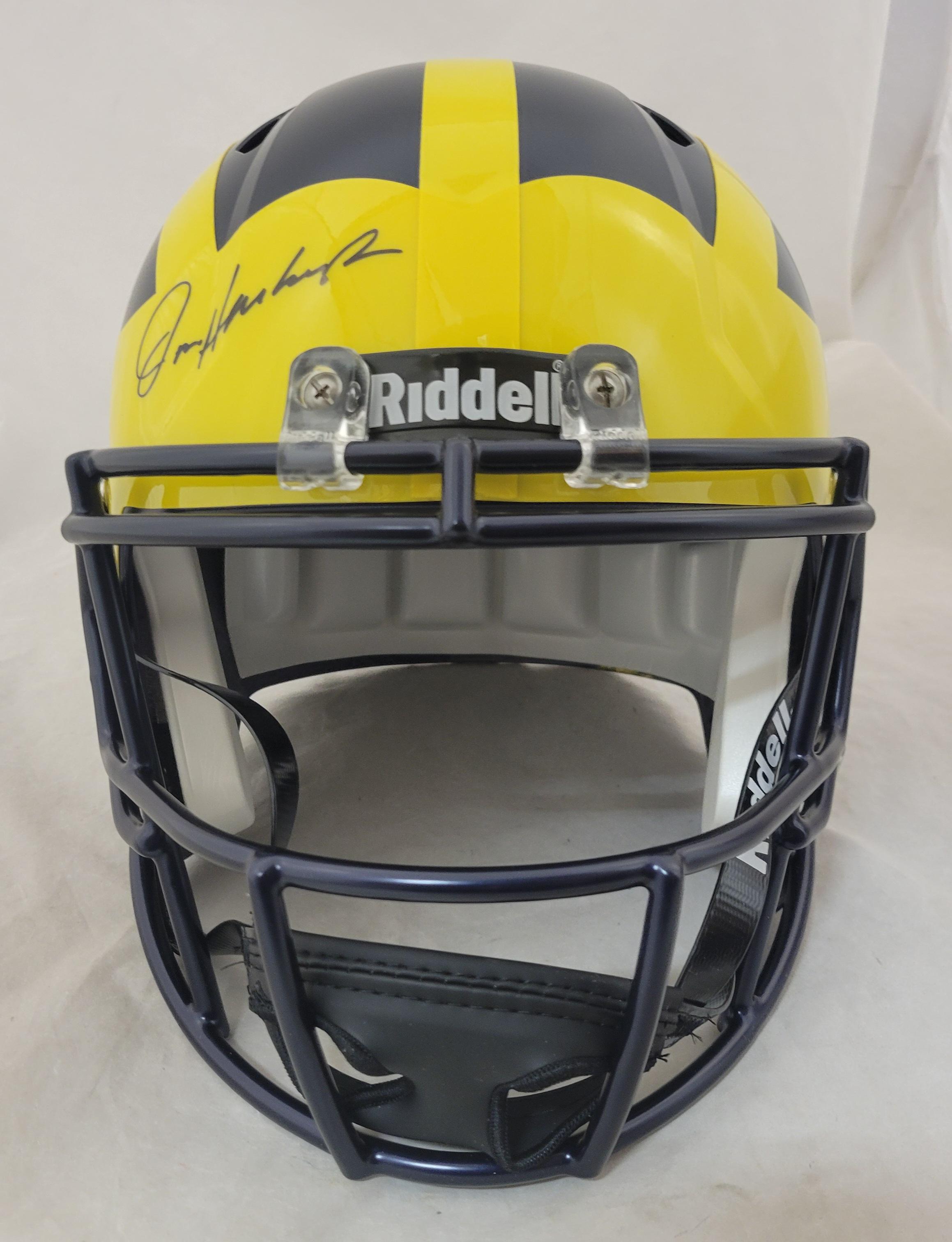 Jim Harbaugh Signed Michigan Wolverines Full-Size Speed Helmet (Fanatics) at PristineAuction.com Jim Harbaugh Signed Michigan Wolverines Full-Size Speed Helmet (Fanatics) at PristineAuction.com