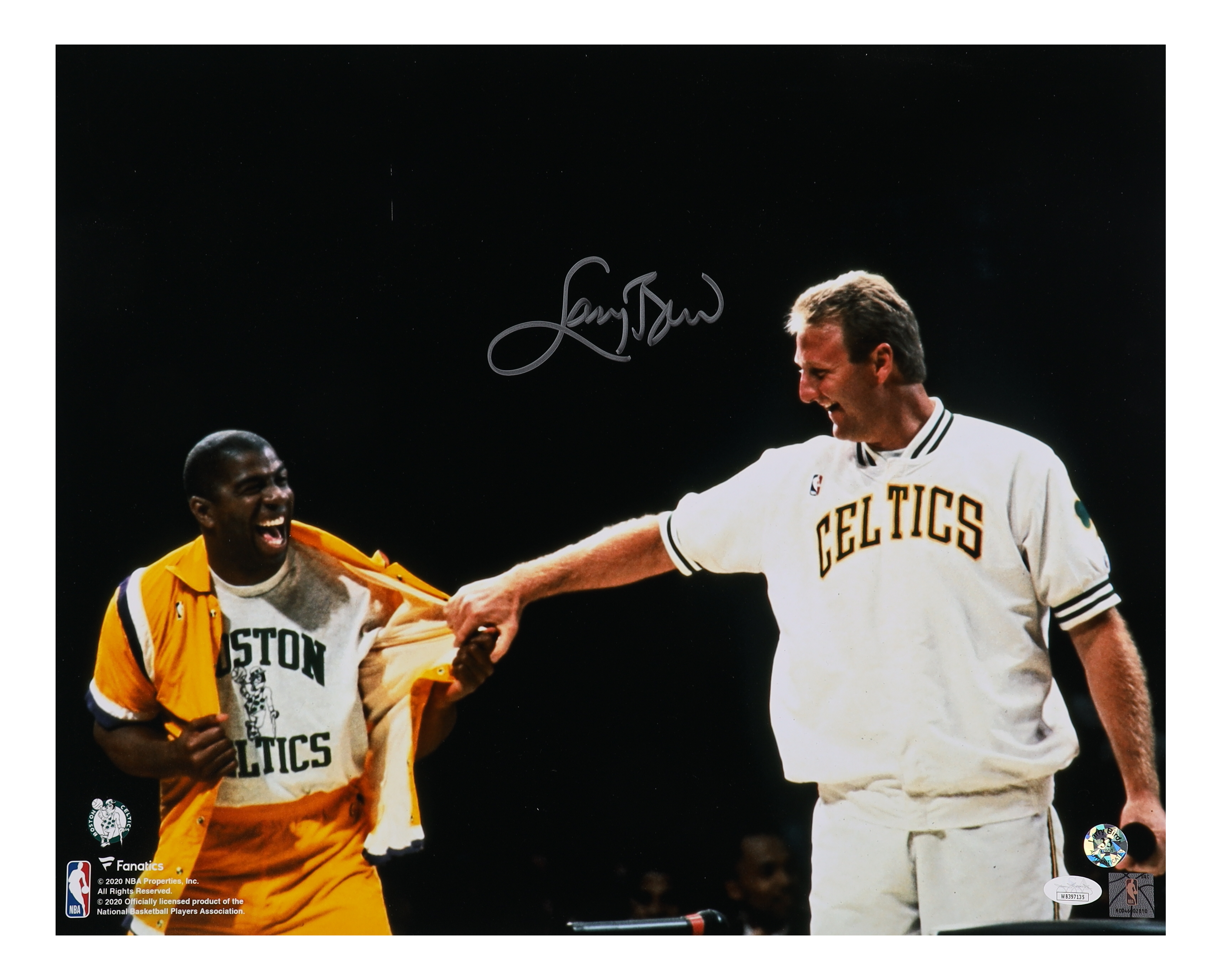 Larry Bird Signed Celtics 16x20 Photo (Bird & JSA) at PristineAuction.com Larry Bird Signed Celtics 16x20 Photo (Bird & JSA) at PristineAuction.com