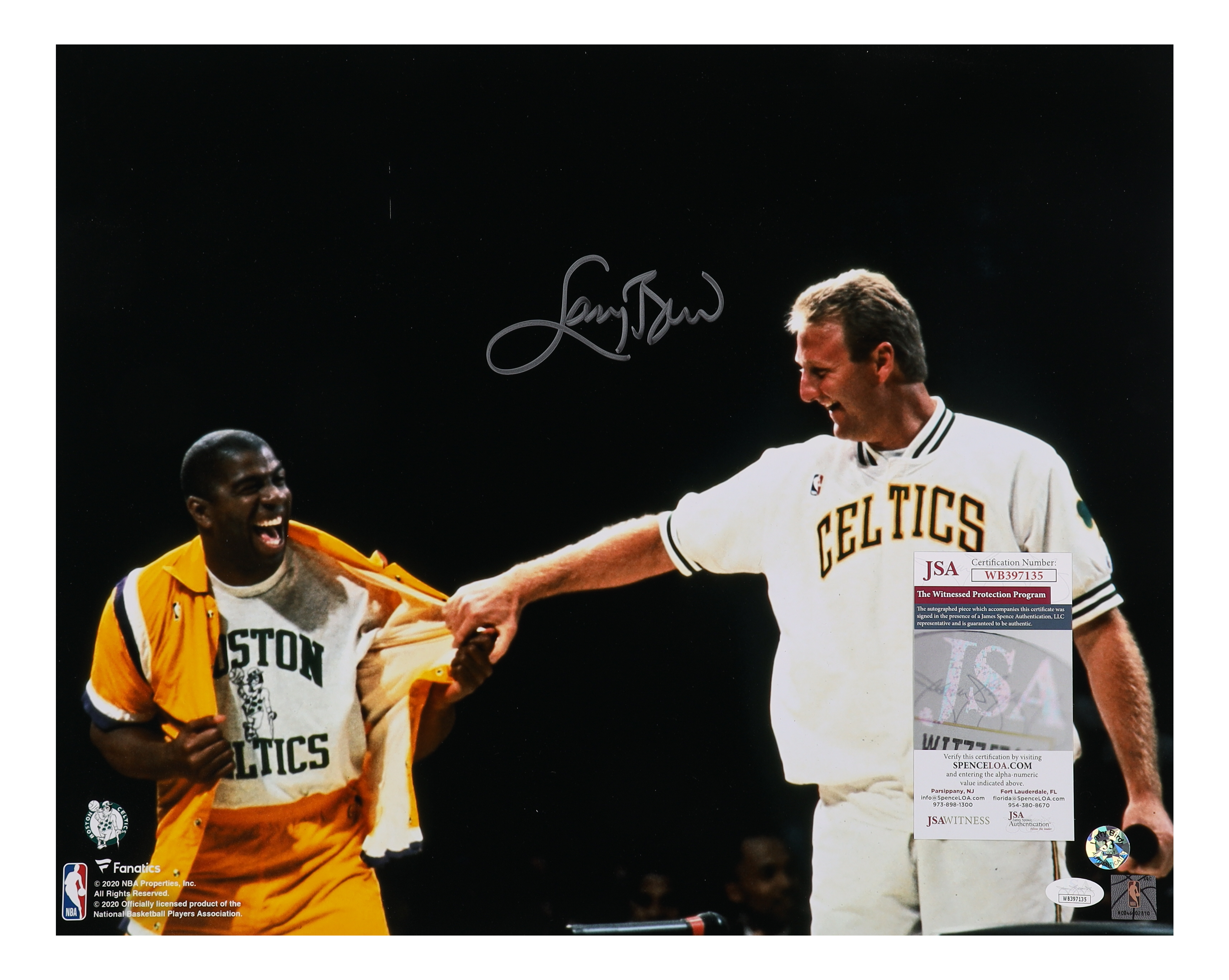 Larry Bird Signed Celtics 16x20 Photo (Bird & JSA) at PristineAuction.com Larry Bird Signed Celtics 16x20 Photo (Bird & JSA) at PristineAuction.com