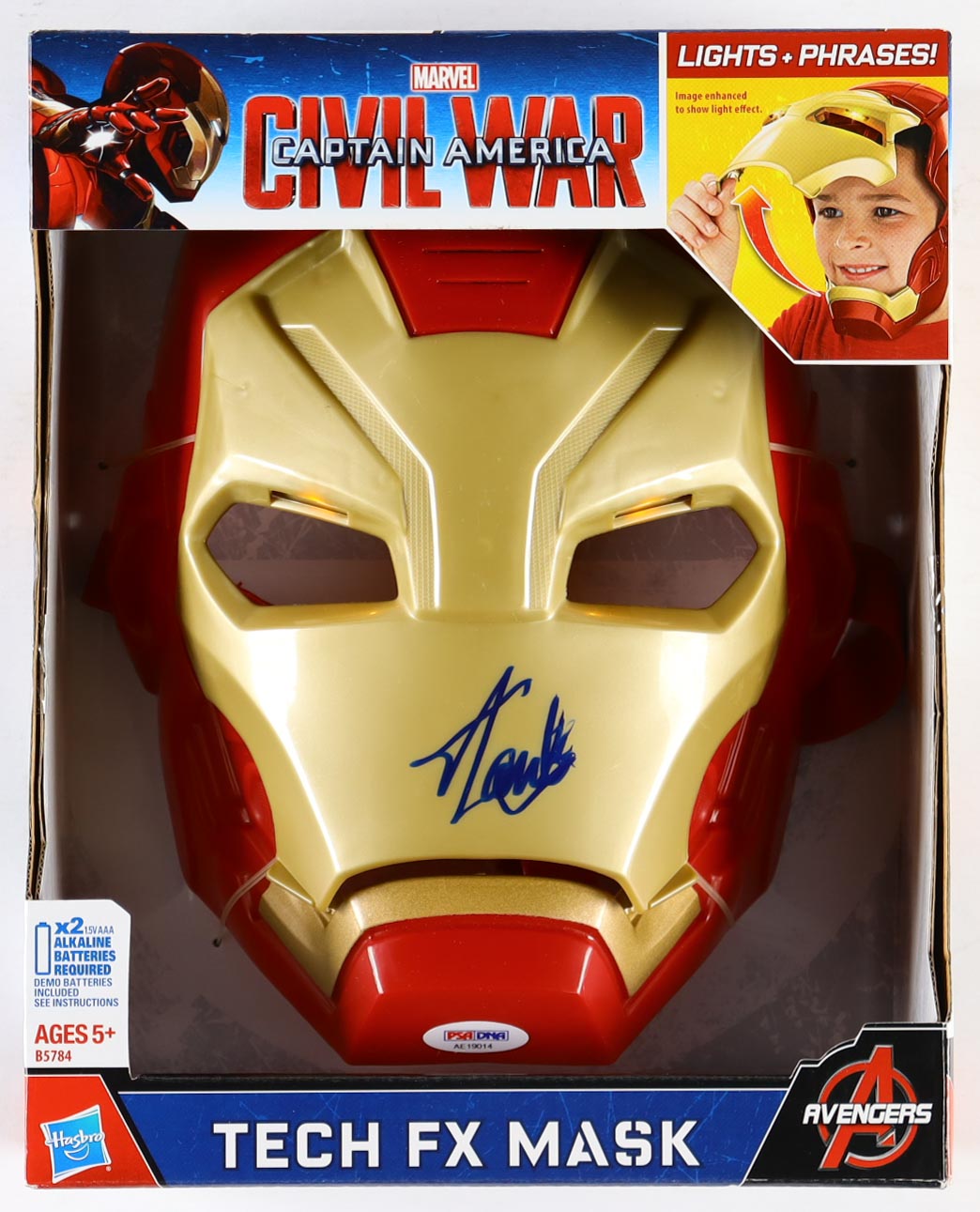 Stan Lee Signed "Captain America Civil War" Ironman TECH FX Mission Mask (PSA) at PristineAuction.com Stan Lee Signed "Captain America Civil War" Ironman TECH FX Mission Mask (PSA) at PristineAuction.com