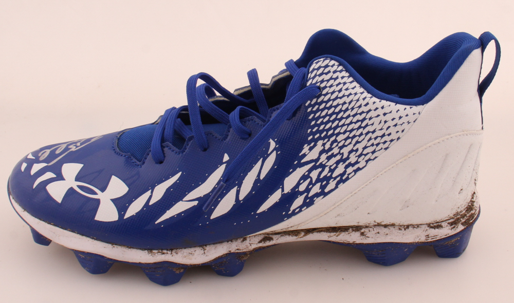 Tim Tebow Personally Owned & Worn Signed Under Armour Baseball Cleat (Tebow) at PristineAuction.com Tim Tebow Personally Owned & Worn Signed Under Armour Baseball Cleat (Tebow) at PristineAuction.com