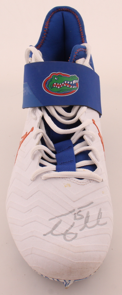 Tim Tebow Personally Owned & Worn Signed Air Jordan Gators Football Cleat (Tebow) at PristineAuction.com Tim Tebow Personally Owned & Worn Signed Air Jordan Gators Football Cleat (Tebow) at PristineAuction.com