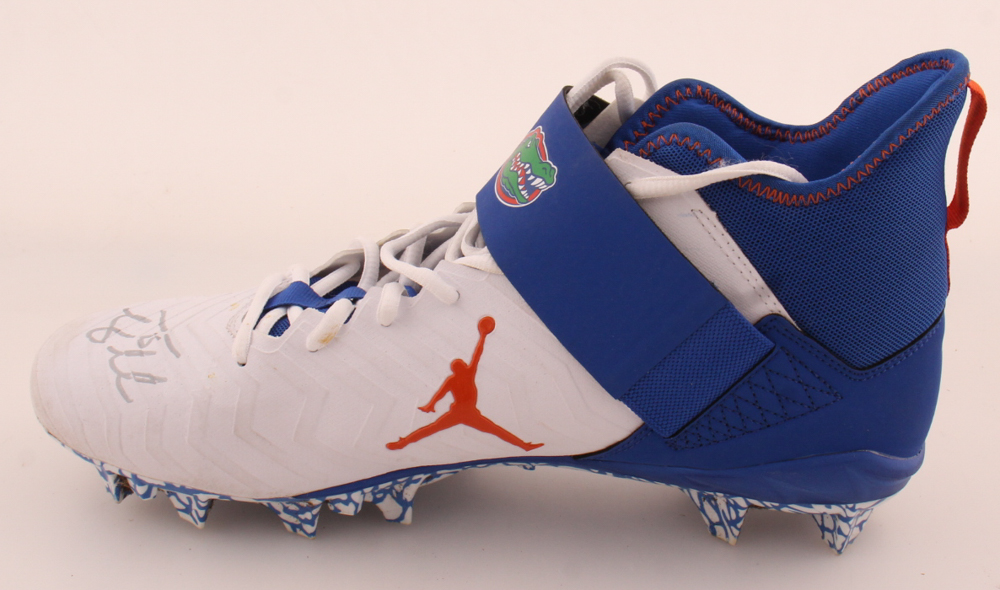Tim Tebow Personally Owned & Worn Signed Air Jordan Gators Football Cleat (Tebow) at PristineAuction.com Tim Tebow Personally Owned & Worn Signed Air Jordan Gators Football Cleat (Tebow) at PristineAuction.com