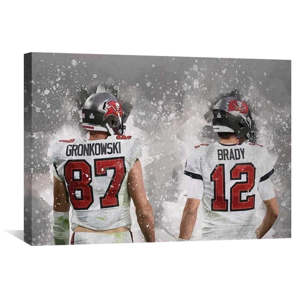 Tom Brady & Rob Gronkowski Buccaneers Custom 18x24 Canvas at PristineAuction.com Tom Brady & Rob Gronkowski Buccaneers Custom 18x24 Canvas at PristineAuction.com