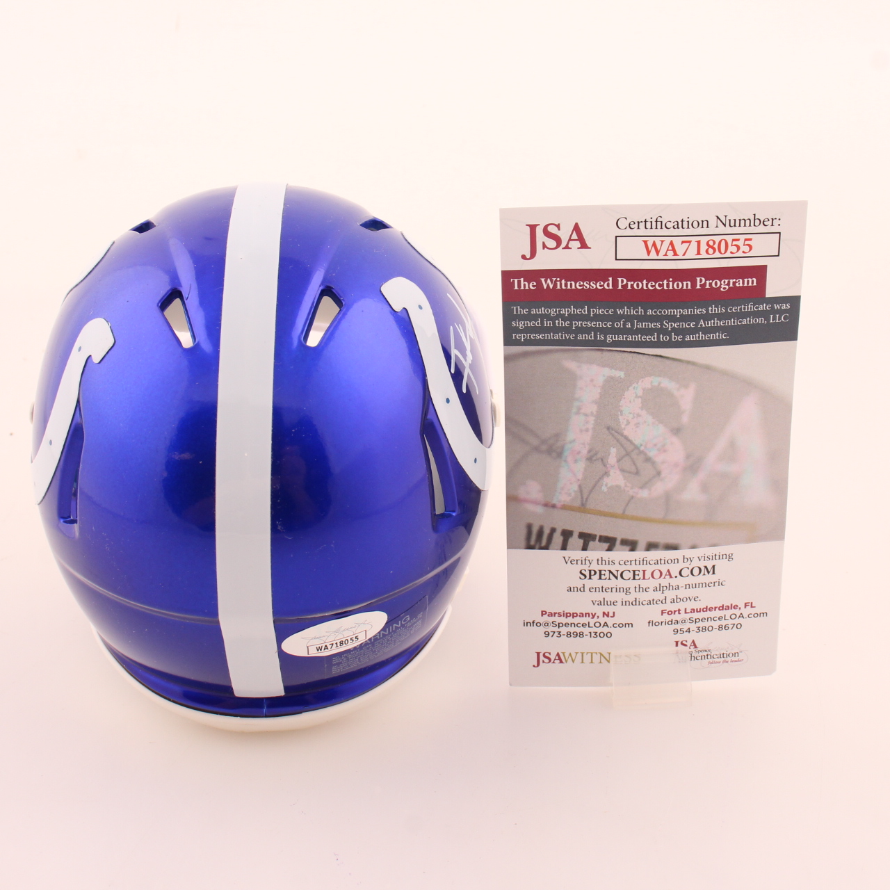 Frank Gore Signed Colts Flash Alternate Speed Mini Helmet (JSA) at PristineAuction.com Frank Gore Signed Colts Flash Alternate Speed Mini Helmet (JSA) at PristineAuction.com