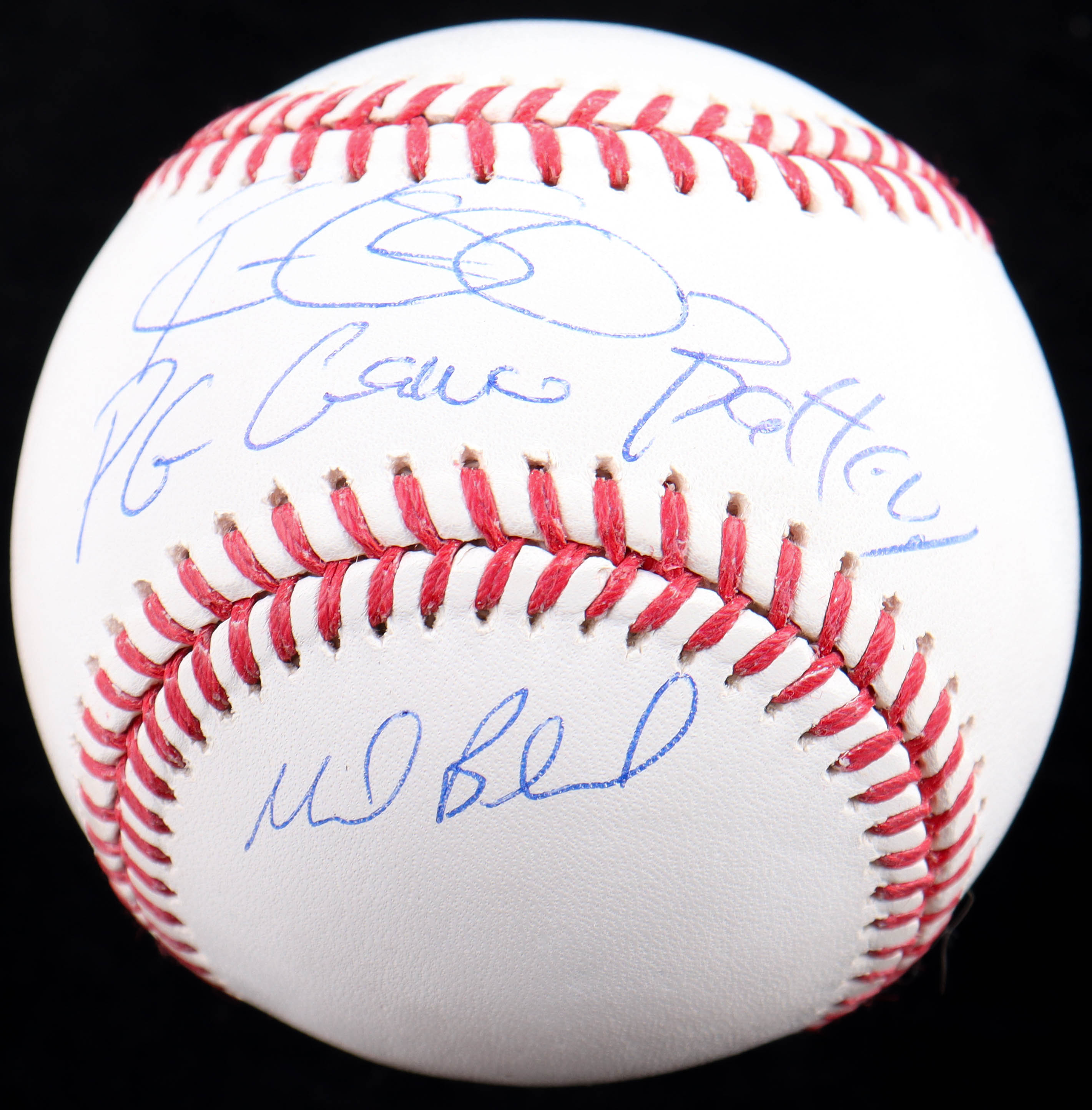 Mark Buehrle & Ramon Castro Signed OML Baseball Inscribed "PG Game Battery" (JSA) at PristineAuction.com Mark Buehrle & Ramon Castro Signed OML Baseball Inscribed "PG Game Battery" (JSA) at PristineAuction.com