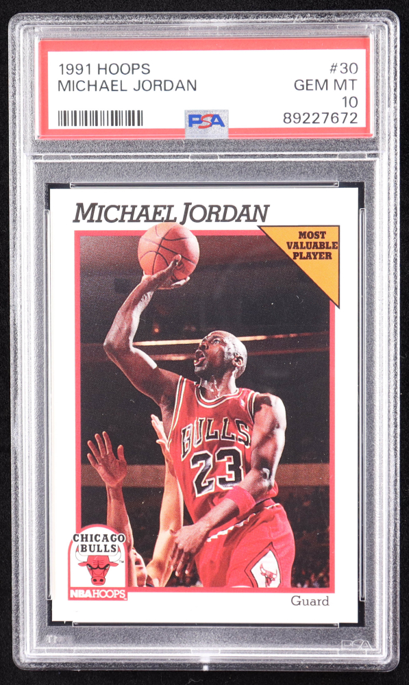 michael jordan nba hoops card 30