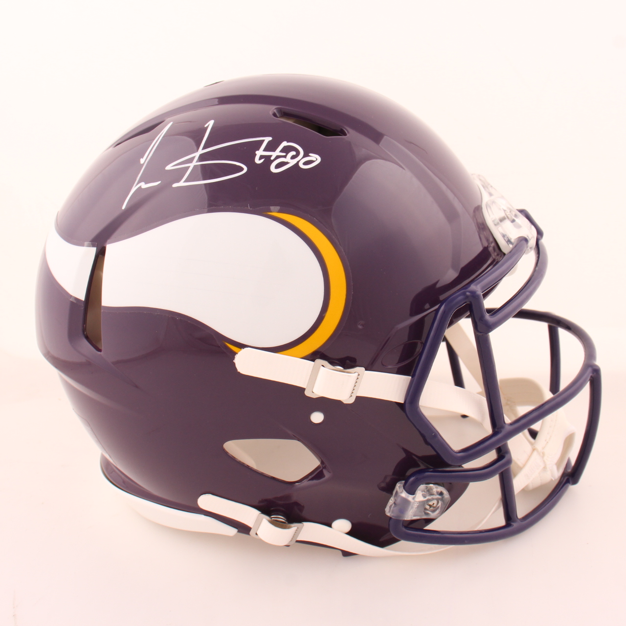 Cris Carter Signed Vikings Full-Size Authentic On-Field Speed Helmet (Beckett) at PristineAuction.com Cris Carter Signed Vikings Full-Size Authentic On-Field Speed Helmet (Beckett) at PristineAuction.com