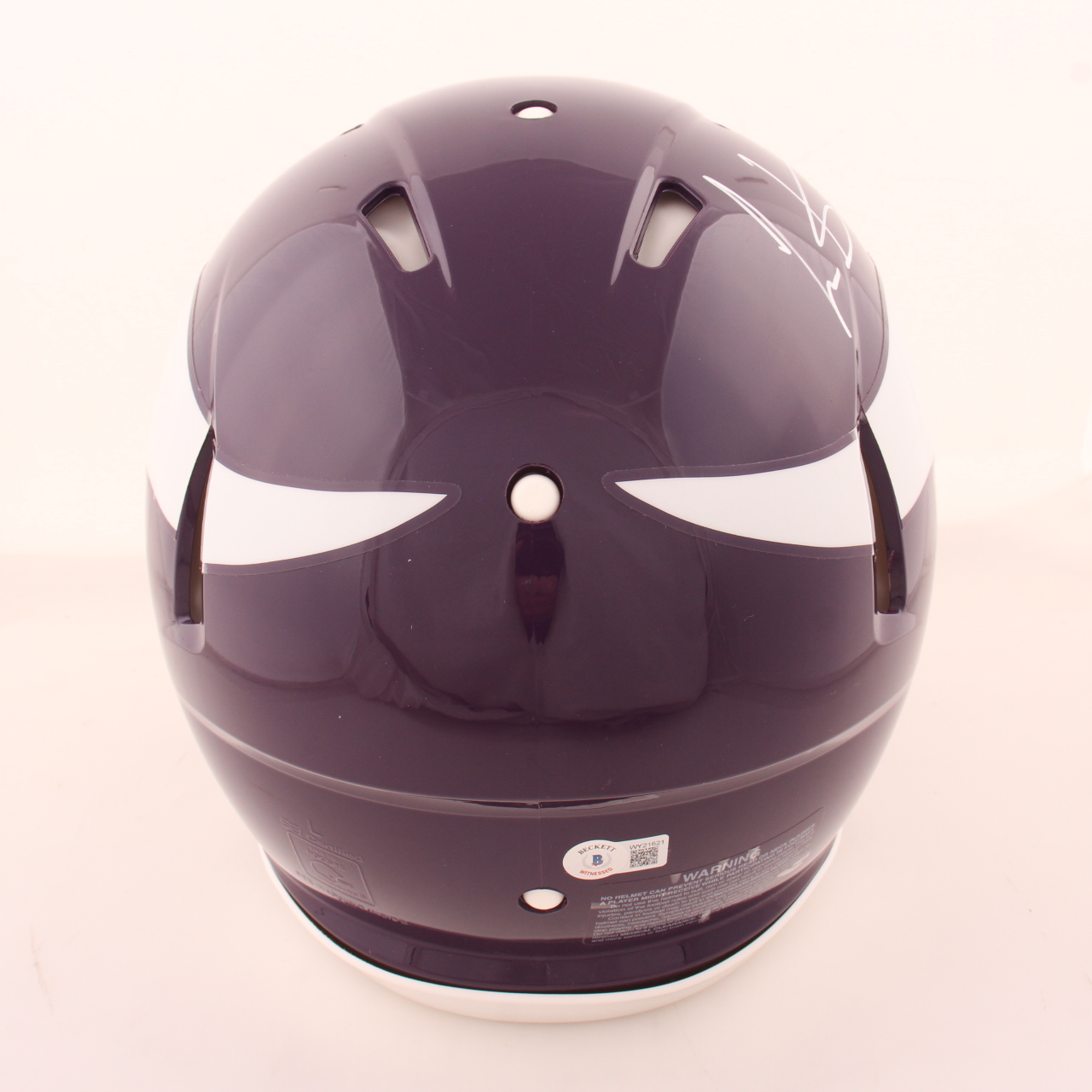 Cris Carter Signed Vikings Full-Size Authentic On-Field Speed Helmet (Beckett) at PristineAuction.com Cris Carter Signed Vikings Full-Size Authentic On-Field Speed Helmet (Beckett) at PristineAuction.com