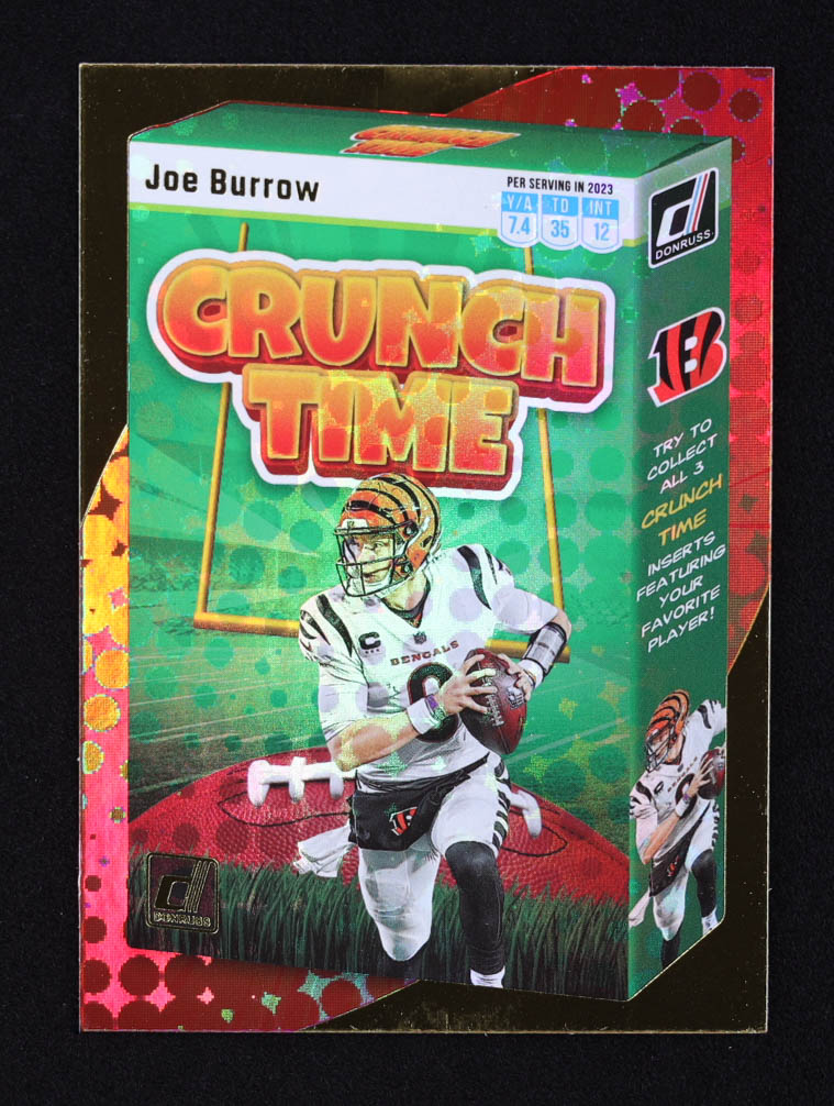 Joe Burrow 2023 Donruss Crunch Time #3 at PristineAuction.com Joe Burrow 2023 Donruss Crunch Time #3 at PristineAuction.com
