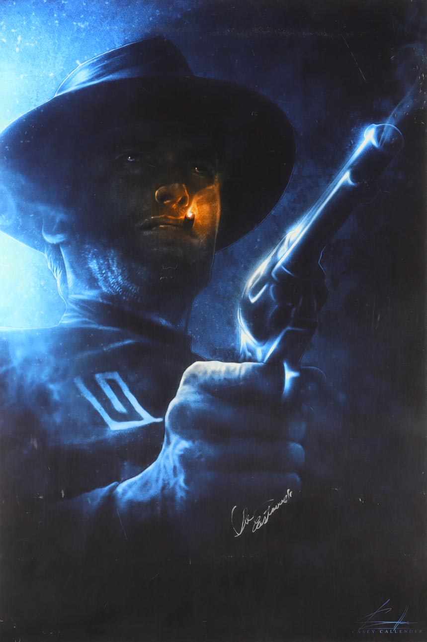 Clint Eastwood Signed "The Good, The Bad & The Ugly" 24x36 Movie Poster (ACOA) at PristineAuction.com Clint Eastwood Signed "The Good, The Bad & The Ugly" 24x36 Movie Poster (ACOA) at PristineAuction.com