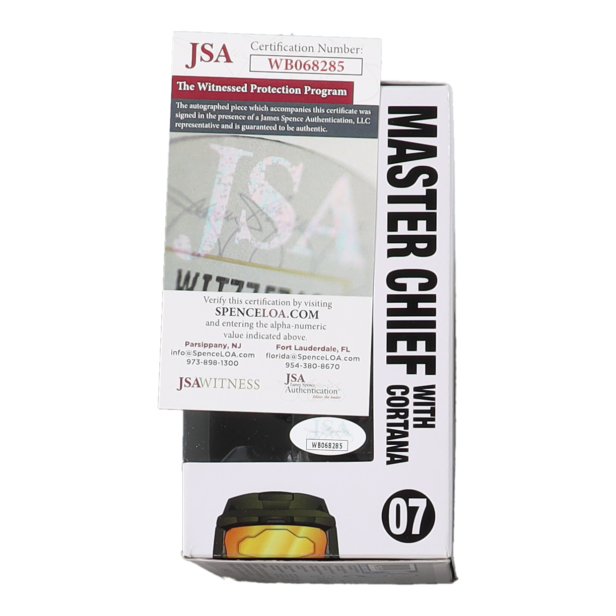 Steve Downes Signed "Halo" #07 Master Chief with Cortana Funko Pop! Vinyl Figure Inscribed "Master Chief 117" (JSA) at PristineAuction.com Steve Downes Signed "Halo" #07 Master Chief with Cortana Funko Pop! Vinyl Figure Inscribed "Master Chief 117" (JSA) at PristineAuction.com
